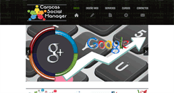 Desktop Screenshot of caracassocialmanager.com.ve